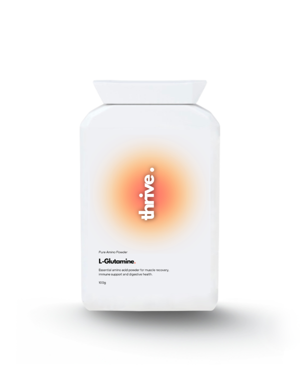 l-glutamine supplement for muscle recovery and gut health by thrive